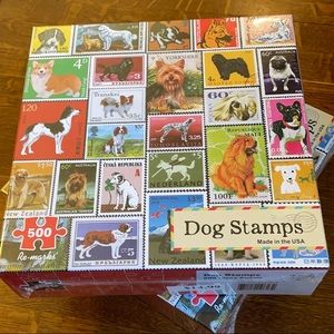 Dog Stamps 500 piece jigsaw puzzle